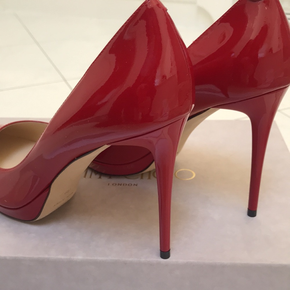 Jimmy Choo Hope 100 Pumps In Red size 39